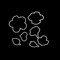 Flower Leaf Stamps and Dies for Card Making, Words Flower Cutting Die and Clear Stamps for Bullet Journal DIY Scrapbook Decoration